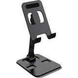 Ermer Metal Telefon ve Tablet Standı Açı ve Yükseklik Ayarlı Stant Ayarlanabilir Alüminyum Tasarım - Siyah