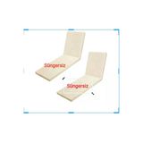 Ermiya 2 Ad Macur Oğlu Süngersiz Şezlong Minderi Kılıfı Fermuarlı Su Geçirmez Yıkanır Silinir 180*55*5 cm