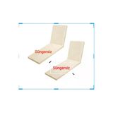 Ermiya 2 Ad Süngersiz Gerence Koyu / Datça Şezlong Minderi 180*55*5 Cm Yıkanır Silinir Fermuarlı