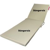 Ermiya 2 Ad Tuzla Adası Süngersiz Şezlong Minderi Kılıfı 180-55-5 cm Fermuarlı Yıkanabilir Silinebilir