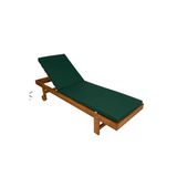 Ermiya 2 Adet Akvaryum Koyu / Fethiye Şezlong Minderi 180*55*5 Cm Yıkanır Silinir Fermuarlı