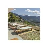 Ermiya 869017896547 Delux Şezlong Minderi Sunbed Kumaş 180X55X5 Cm Yıkanır Silinir Fermuarlı Arkası Kuşaklı Krem