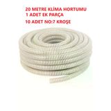 Ermiya 869160406447 Klima 20 Metre Hortum +Ek+Y+Su Tahliye Drenaj Hortumu +20 Çivi