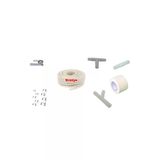 Ermiya 86955011411056 Klima 10 Mt Hortum Tahliye Drenaj +Ek-Y-T-Pipo-10 Ad Çivi Kroşe -Yapışkansız Dekoratif Bant Krem