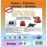Ermiya Fantom Dc 3000 Sessiz Elektrikli Süpürge 20 Ad Kumaş Toz Torbası