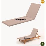 Ermiya Süngersiz 2 Adet Yıldız Adası Plaj Şezlong Minderi 180*55*5 cm Fermuarlı