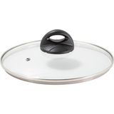 Ermiya Tencere Tava Sahan Için Temperli Buhar Delikli 14 cm Cam Kapak Fırın A Girebilir