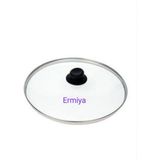 Ermiya Tencere Tava Sahan Için Temperli Z Tipi Cam Kapak 24 Cm