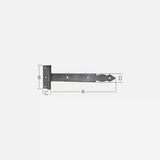 Ermo Dekoratif Kuyruklu Menteşe 120 Mm Siyah (4'Li Paket)
