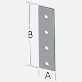 Ermo Inox Düz Gönye