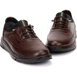 Ern Shoes Içi Dışı Deri Siyah Tam Erkek Ayakkabı 45-46-47 Numara - Kahverengi