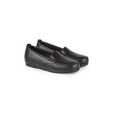 ERN SHOES İçi Hakiki Deri Tam Ortopedik Topuk Jelli Siyah Anne Ayakkabısı