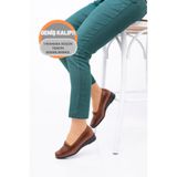 ERN SHOES Kadın Taba İçi Hakiki Deri Tam Ortopedik Günlük Anne Ayakkabısı