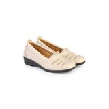 ERN SHOES Kadın Tam Ortopedik İçi Hakiki Deri Bej Renk Anne Ayakkabısı
