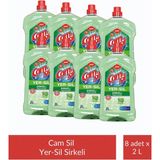 Ernet Camsil Yer-Sil Sirkeli 2 Lt x 8 Adet - Yeşil