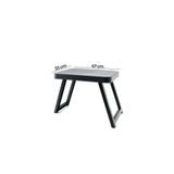 Ernet Group 10 ADET KÜÇÜK= 47X33CM KAMP - PİKNİK MASASI SİYAH PLASTİK KATLANABİLİR AYAKLI=38CM 606Gok18164300006