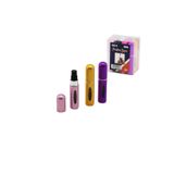 Ernet Group 12 ADET MİNİ=CEP - ÇANTA BOY BOŞ SPREY PARFÜM ŞİŞESİ 5ML RENKLİ PLS. SEVİYE PENCERELİ 606Gok15117800006