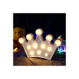 Ernet Group 3D Dekoratif Pilli Kraliçe Tacı Model Led Masa ve Gece Lambası 60689AA85YT108400006