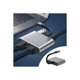 Ernet Group 4’ü 1 Arada Type-C to Hub Dönüştürücü Adaptör – 4K Ultra HD HDMI & VGA Görüntü Aktarımı, PD Hızl 60689BA12YT001200006
