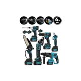 Ernet Group 6PCS USTA ELEKTRİKLİ ALET SETİ ŞARJLI=21V SPRAL TAŞLAMA - HİLTİ - BAĞ MAKAS - SOMUN SÖKME - DARBELİ 606Gok11235100006