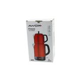 Ernet Group AWOX FRESCO KIRMIZI ELEKTRİKLİ ÇAY MAKİNESİ ÇAYCI SET 1.7LT SU ISITICI + 1.2LT DEMLİK PASLANMAZ ÇELİ 606Gok11196000006
