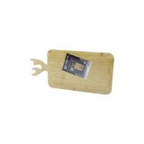 Ernet Group DİKDÖRTGEN AHŞAP BAMBU KESİM PANOSU - KESME TAHTASI GEYİK BOYNUZ FİGÜR SAPLI 22X36CM 606Gok22312300006