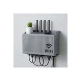 Ernet Group Duvar Tipi Wi-Fi Modem Saklama Kutusu(Gri) – Kablo Düzenleyici Router Raf Organizer 60689BA47YT004700006