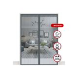 Ernet Group Mıknatıslı Kapı Sinekliği Gri 100x210 cm Otomatik Kapanan Manyetik Tül Sineklik 60689AN57YT005700006