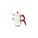 Ernet Group MİNİ 2LT KÜÇÜK BOY KÜRE ÇELİK ÇAYDANLIK SETİ - ÜST: 0.75LT - ALT: 1.4LT 606318728000006