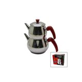 Ernet Group ORTA BOY KÜRE ÇELİK ÇAYDANLIK SETİ ÜST: 1LT - ALT: 1.60LT 606607224000006