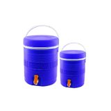 Ernet Group TOROS 2Lİ SET=14+6LT YUVARLAK TERMOS MAVİ PLASTİK MUSLUKLU - TAŞIMA KULPLU BRKT-501575 606Gok18125400006