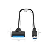Ernet Group USB 3.0 - SATA Dönüştürücü Kablo, 2.5 İnç HDD/SSD Taşınabilir Hard Disk Okuyucu Adaptör 8000083617243908600006