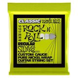 Ernie Ball 2251 Regular Slinky Classic Rock N Roll Electric Guitar Strings Takım Tel Elektro Gitar Teli 010-46