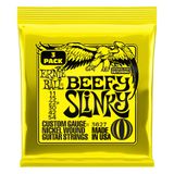 Ernie Ball Beefy Slinky Nickel Wound Elektro Gitar Telleri 3'lü Paket, Ölçü 11-54