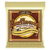 Ernie Ball Custom Light Earthwood 80/20 Bronz 12 Telli Akustik Gitar Telleri 10-48 Kalınlık