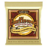 Ernie Ball Custom Light Earthwood 80/20 Bronz 12 Telli Akustik Gitar Telleri 10-48 Kalınlık