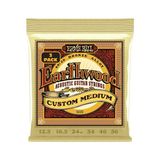 Ernie Ball Custom Medium Earthwood 80/20 Bronz Akustik Gitar Telleri 12.5-56 Kalınlık - 3'lü Paket - 3 Renk Sunburst