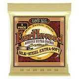Ernie Ball Earthwood İpek ve Çelik Ekstra Yumuşak Akustik Gitar Telleri 80/20 Bronz 3 Paket Ölçer 10-50