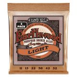 Ernie Ball Earthwood Light Fosfor Bronz Akustik Gitar Telleri 3'lü Paket - 11-52 Ölçü