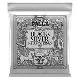 Ernie Ball Ernesto Palla Siyah & Gümüş Klasik Gitar Telleri Naylon