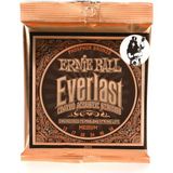 Ernie Ball Everlast Orta Kaplama Fosfor Bronz Akustik Gitar Telleri, Ölçü 13-56 - 3 Renk Sunburst