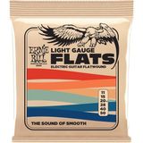 Ernie Ball Hafif Paslanmaz Çelik Flatwound Elektro Gitar Telleri - 11-50 Ölçek - Renkli