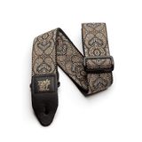 Ernie Ball Jacquard Weave Gitar Askısı Kalıbı: Gold Black Paisley