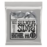 Ernie Ball John Mayer Silver Slinky Nickel Wound Elektro Gitar Telleri 10,5-47 Ölçü