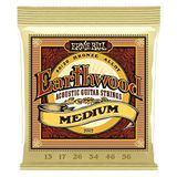 Ernie Ball Medium Earthwood 80/20 Bronz Akustik Gitar Telleri 13-56 Kalınlık