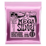 Ernie Ball Mega Slinky Nickel Wound Elektro Gitar Telleri 3'lü Paket, Ölçü 10.5-48
