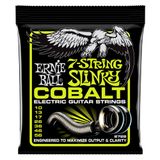 Ernie Ball Normal Slinky Kobalt 7 Telli Elektro Gitar Telleri, Ölçü 10-56