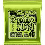 Ernie Ball P03221 Normal Slinky Nickel Wound Elektro Gitar Telleri 3'Lü Paket - Ölçü 10-46