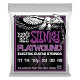 Ernie Ball Power Slinky Flatwound Elektro Gitar Telleri 11-48 Ayar (P02590)