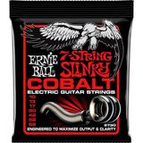 Ernie Ball Sıska Üst Ağır Alt Slinky Kobalt 7-String Elektro Gitar Telleri, Ölçü 10-62 - Renkli